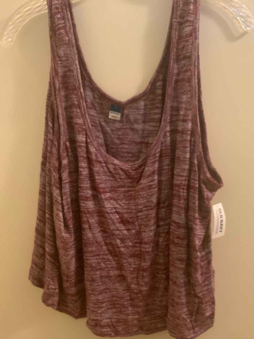Old Navy Heathered Plum Scoop Neck Tank Top - Women's